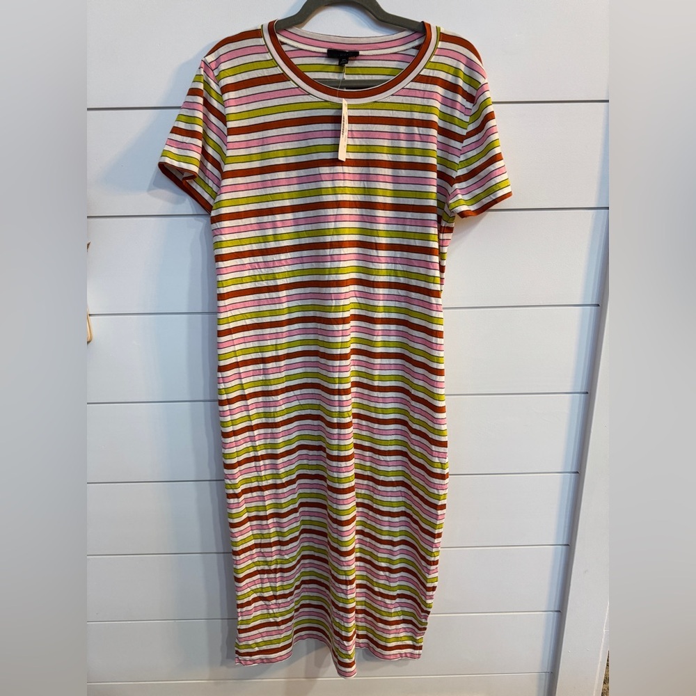 NWT J. Crew Striped T-shirt Midi Dress
Size XL